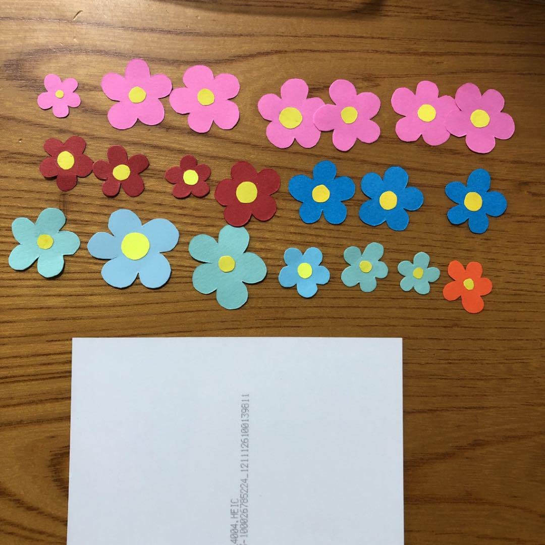 Amazon.co.jp: 保育 壁面飾り 花束 リース 画用紙 アルバム用ミニ